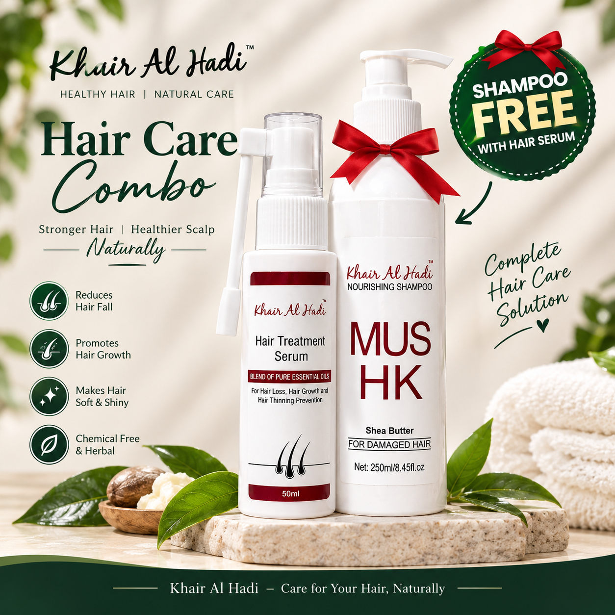 Hair Treatment Serum + Shampoo Free