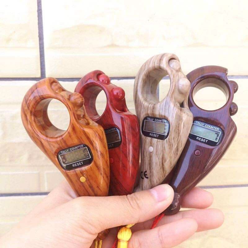 Simple Red Digital Tasbih Counter with Compass