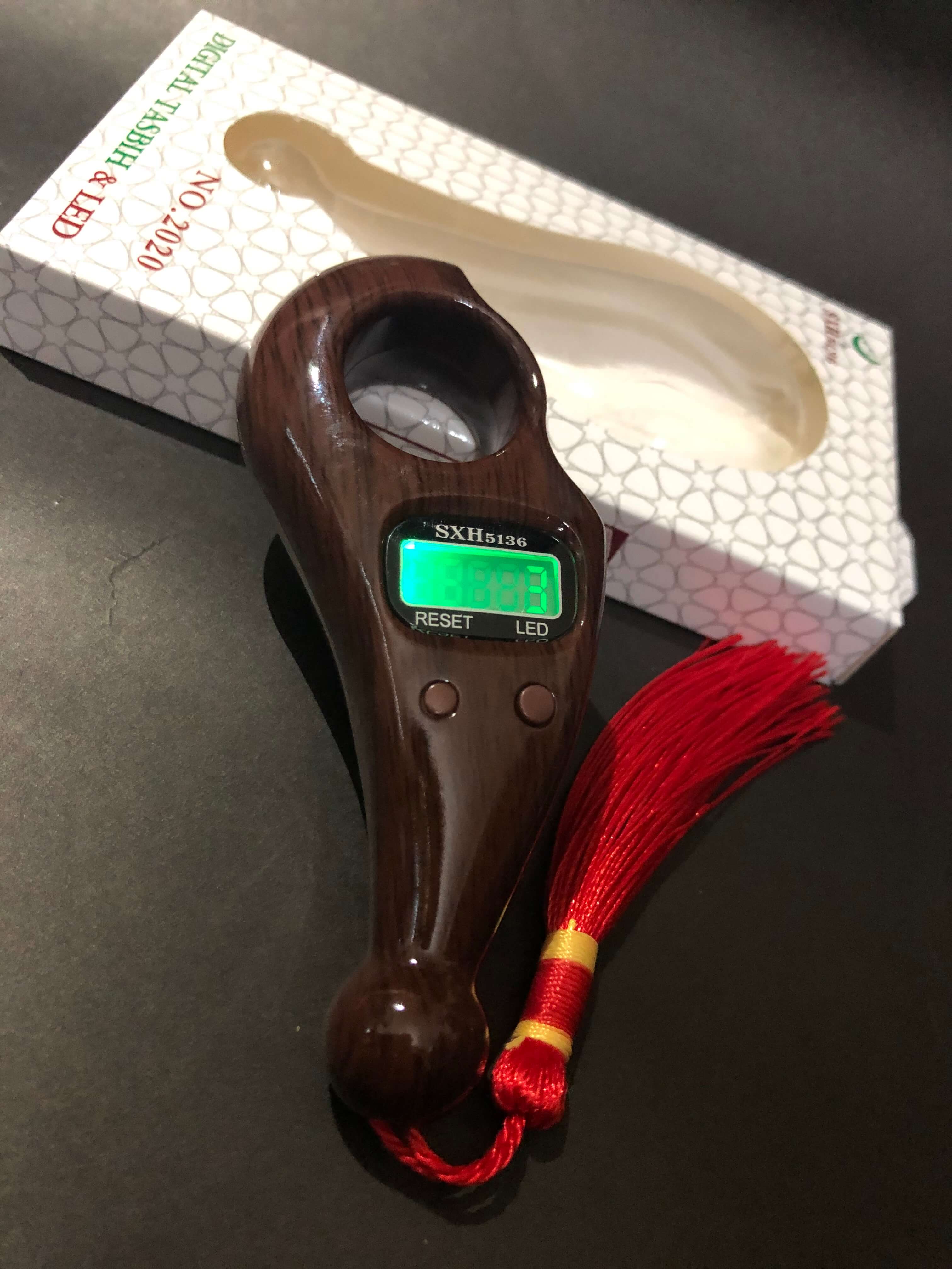 Digital Tasbih Counter LED with Compass
