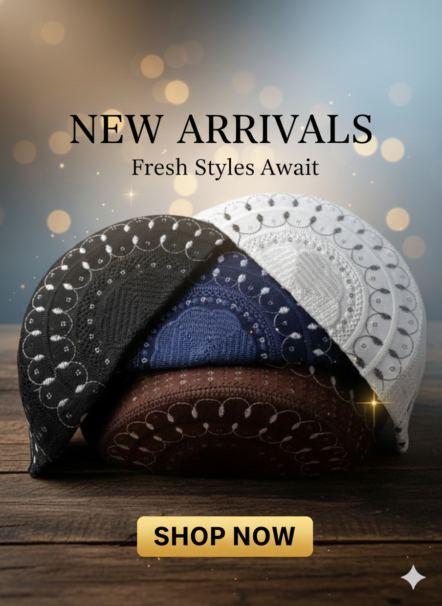 Multi-Color Islamic Cap for Men