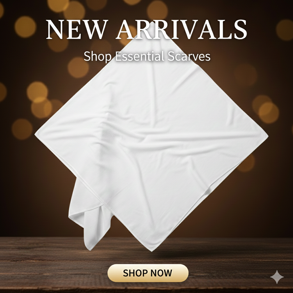 White colour Head scarf for muslim